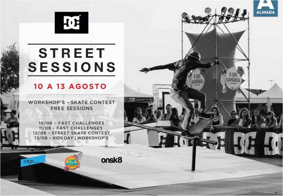 Almada - Costa da Caparica vai respirar música e claro, muito skate DC STREET SESSIONS ARRANCA N´O SOL DA CAPARICA