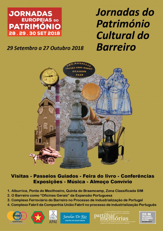 Jornadas do Património Cultural do Barreiro 2018 Ano Europeu do Património Cultural