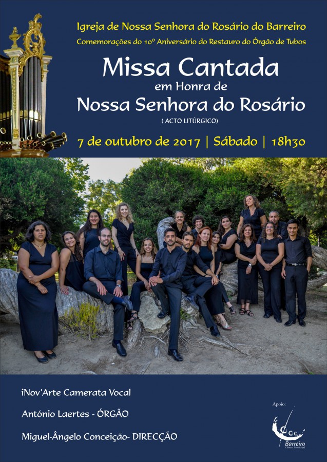 Após cerca de sessenta anos de ausência de novo no Barreiro Missa cantada com coro na Igreja de Nossa Senhora do Rosário