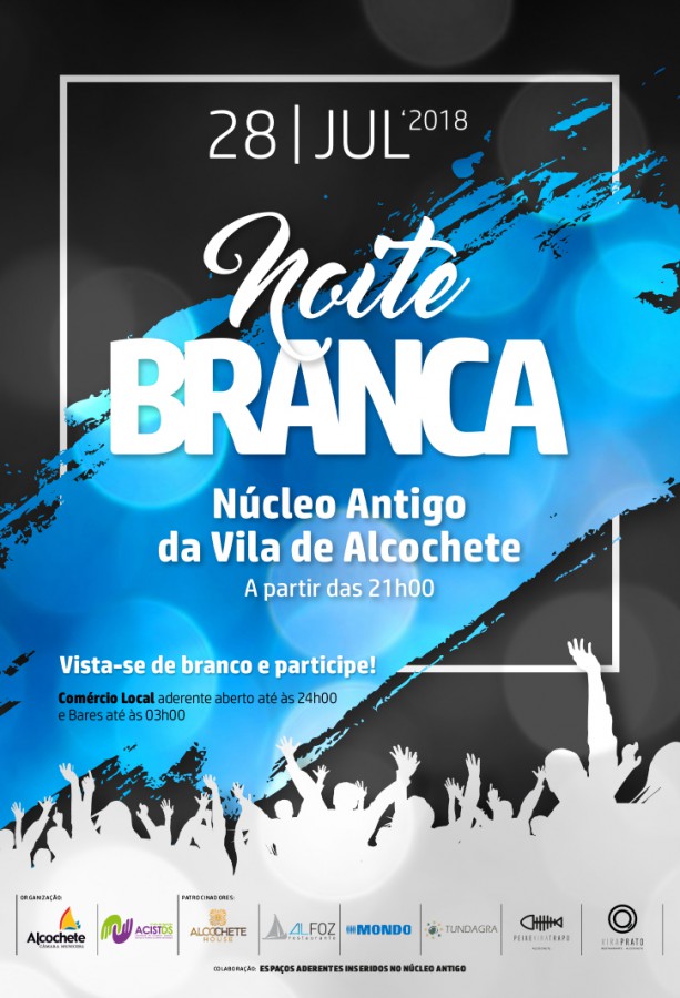Alcochete - Estabelecimentos comerciais oferecem promoções, animações e degustações 50 estabelecimentos na Noite Branca