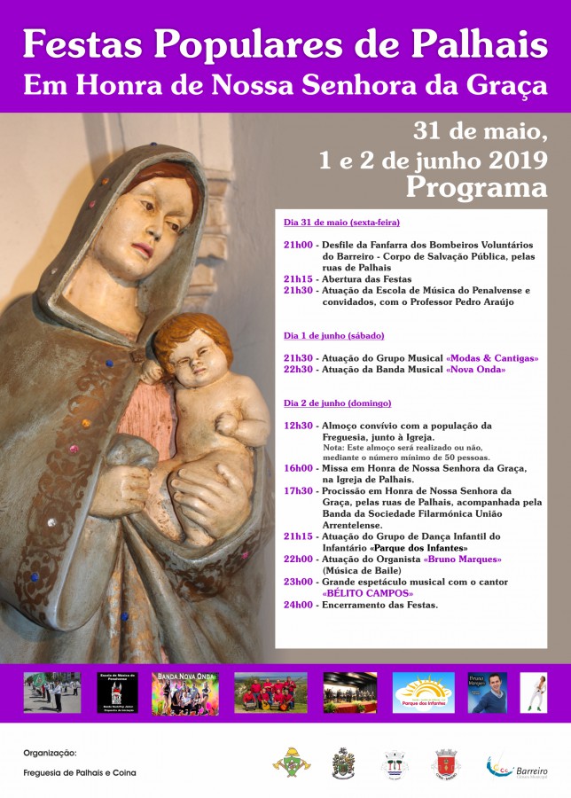 Barreiro – Festas Populares de Palhais Bélito Campos encerra as festas em honra de Nossa Senhora da Graça