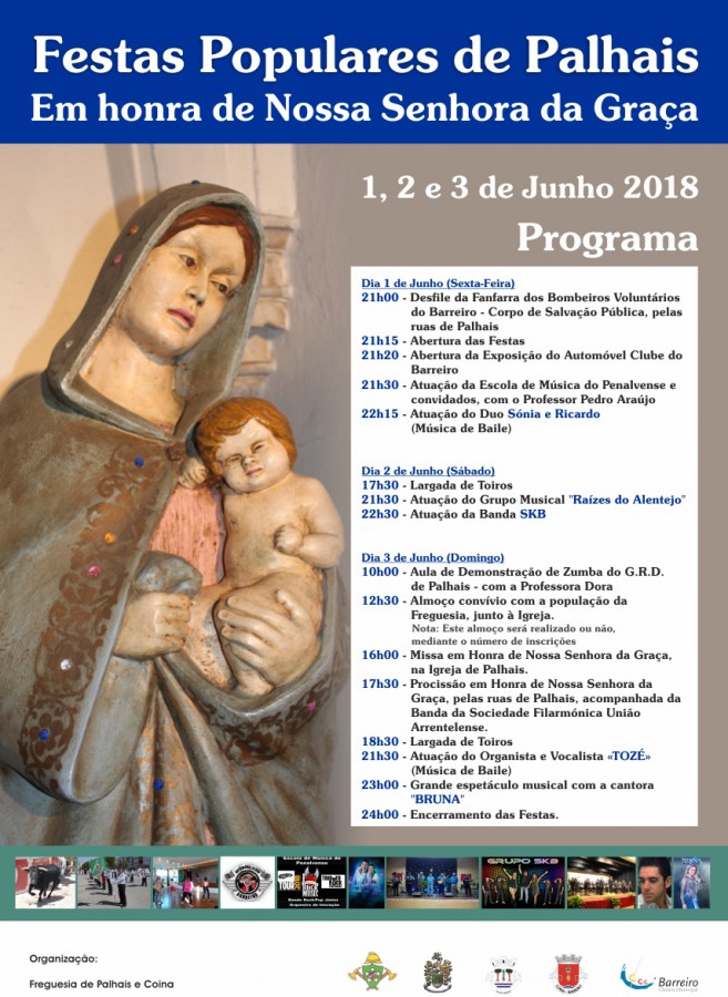 Barreiro - Festas Populares de Palhais Em Honra de Nossa Senhora da Graça . Visite Exposição do Automóvel Clube do Barreiro