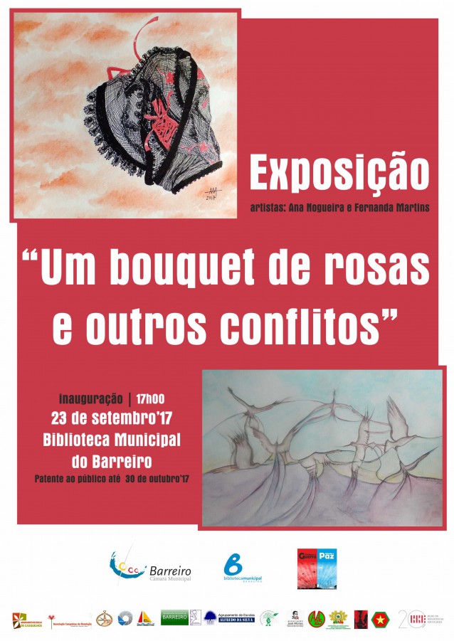 Na Biblioteca Municipal do Barreiro Exposição «Um bouquet de rosas e outros conflitos»