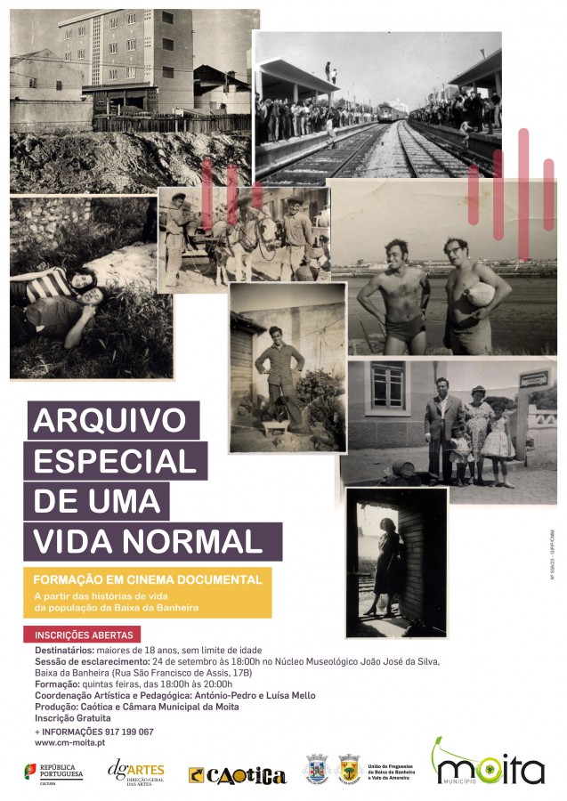 Moita - Baixa da Banheira Inscrições abertas para Formação em Cinema Documental