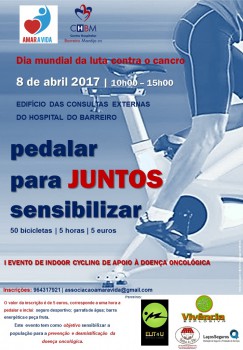 No Centro Hospitalar Barreiro Montijo iniciativa inédita na península de Setúbal I Evento de Indoor Cycling de Apoio à Doença Oncológica
