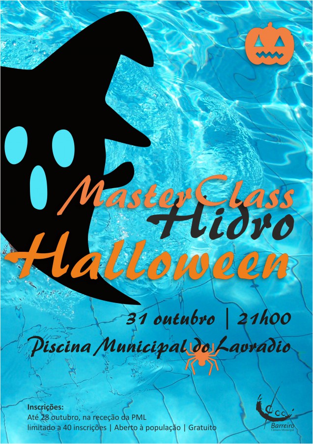 Barreiro propõe uma noite das bruxas original MasterClass Hidro Halloween na Piscina Municipal do Lavradio
