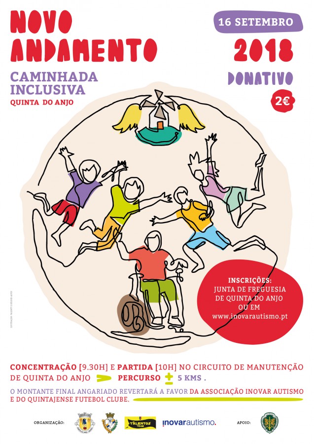 Palmela - Caminhada Inclusiva «Novo Andamento» No dia 16 de setembro em Quinta do Anjo