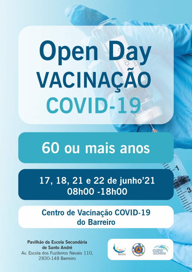 Para utentes com 60 ou mais anos Open Day Vacinação COVID-19 na ESSA