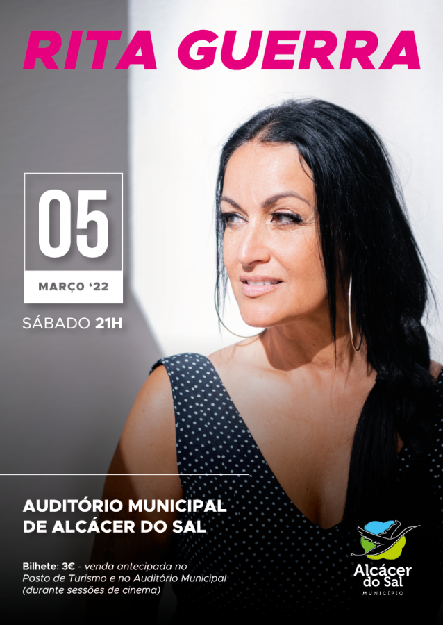 Auditório Municipal de Alcácer do Sal Recebe Rita Guerra em concerto