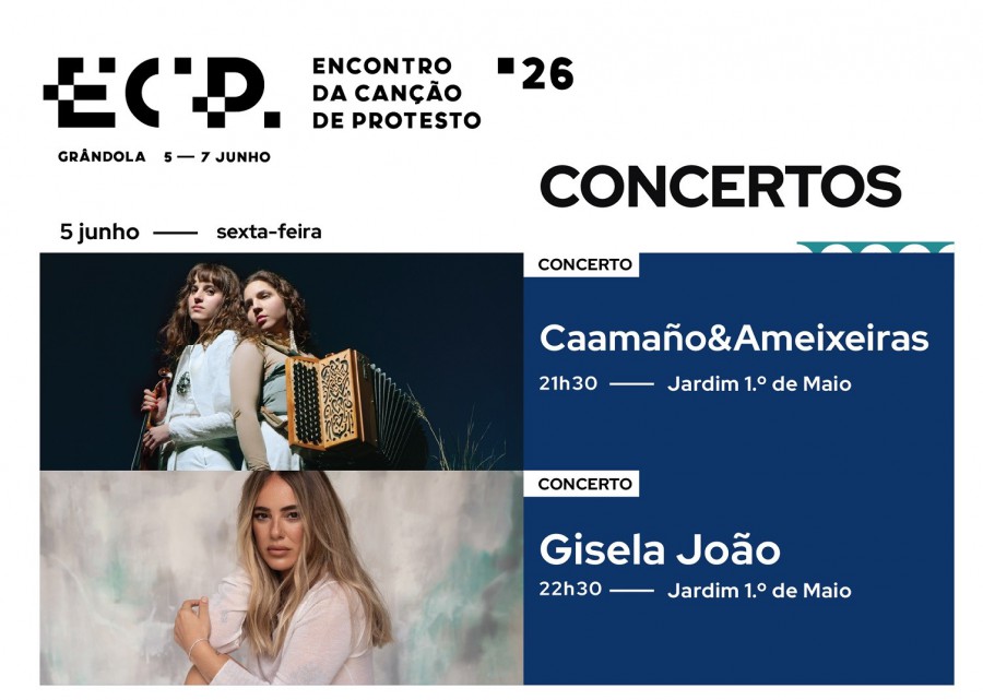 Grândola - Encontro da Canção de Protesto Com o título «Onde o Vento Cortou Amarras» . 5, 6 e 7 de junho
