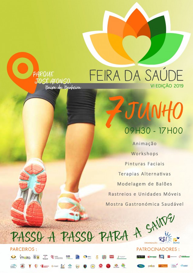 Moita - VI Feira da Saúde na Baixa da Banheira Animação, workshops, terapias alternativas... e mostra gastronómica saudável