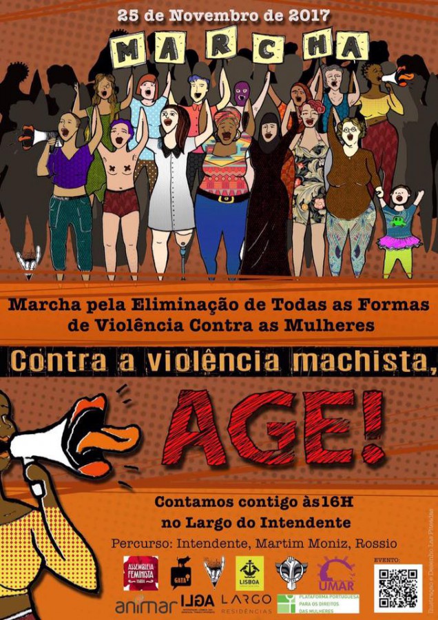 Lisboa - Marcha pela Eliminação de Todas as Formas de Violência Contra as Mulheres.