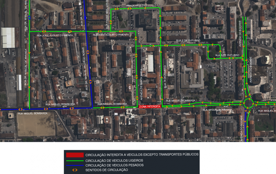 BARREIRO - Demolição de dois edifícios Interrupção de Trânsito na Rua Miguel Bombarda n.ºs 198 a 204 . De 13 a 15 de novembro