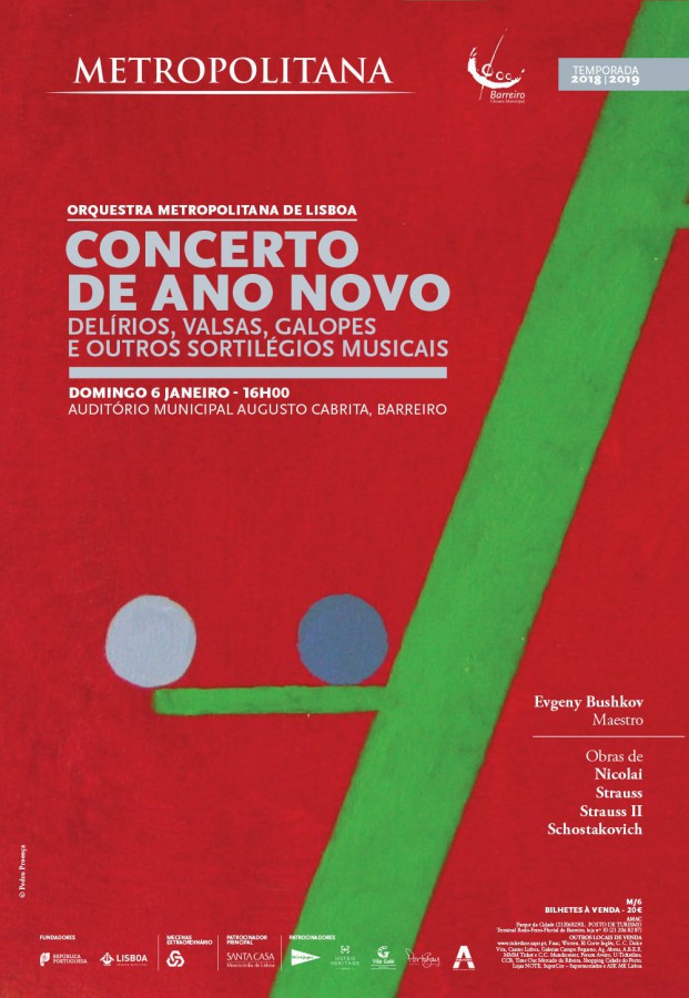 Orquestra Metropolitana de Lisboa no Barreiro Concerto de Ano Novo . Hoje dia 6 de janeiro,16h00