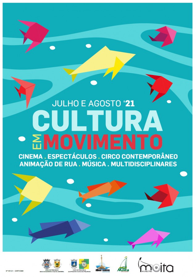 Regressa às ruas, praças, parques e outros espaços públicos do concelho da Moita «Cultura em Movimento» em julho e agosto