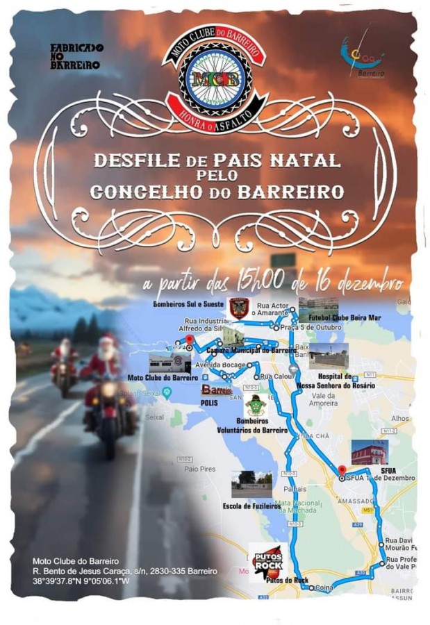BARREIRO - Passeio dos Pais Natal Motards Anima as ruas do concelho e anuncia festa natalícia