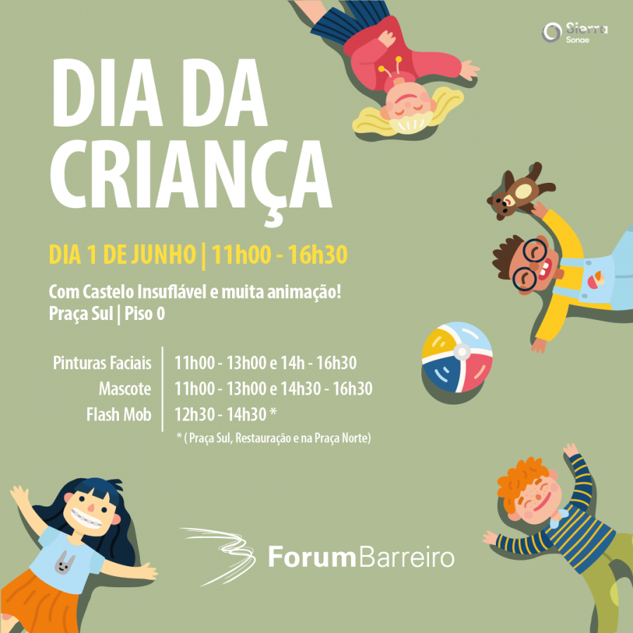 No Forum Barreiro Vai haver um Flash Mob na margem sul para celebrar o Dia da Criança – e há mais