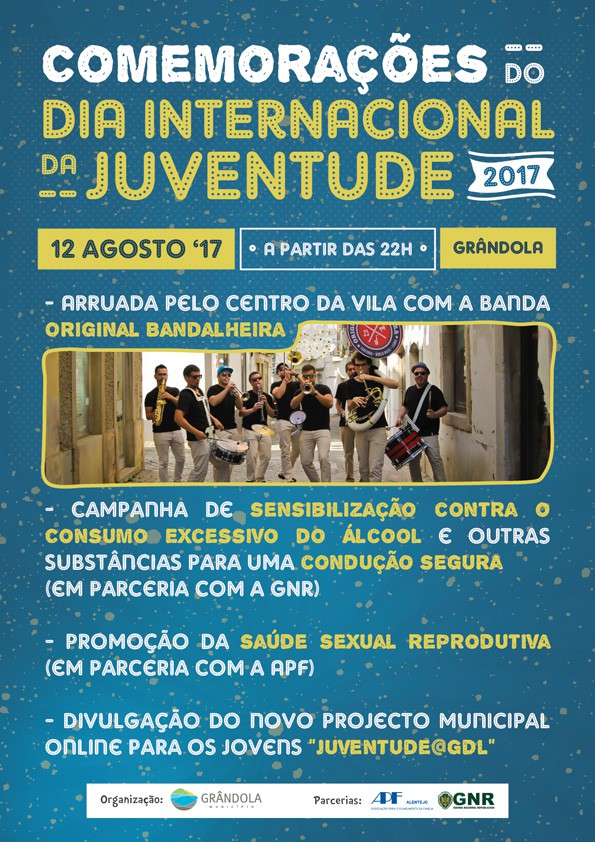 «Original Bandalheira» é a banda que vai animar em Grândola Comemorações do Dia Internacional da Juventude