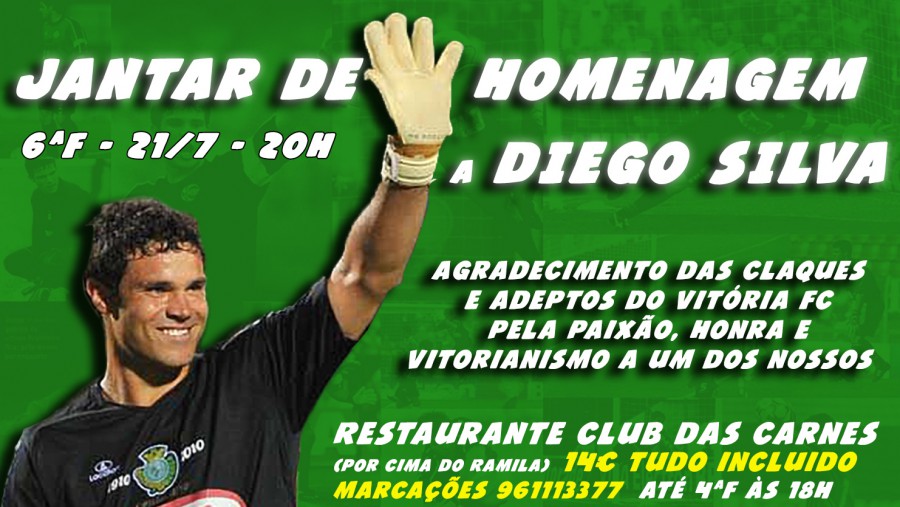 SETÚBAL - JANTAR de HOMENAGEM ao Diego Costa Silva Porque um dos nossos ficará para sempre entre nós