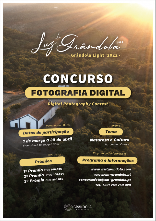 Concurso fotográfico sobre a Luz de Grândola 2022 CONCURSO FOTOGRAFIA DIGITAL