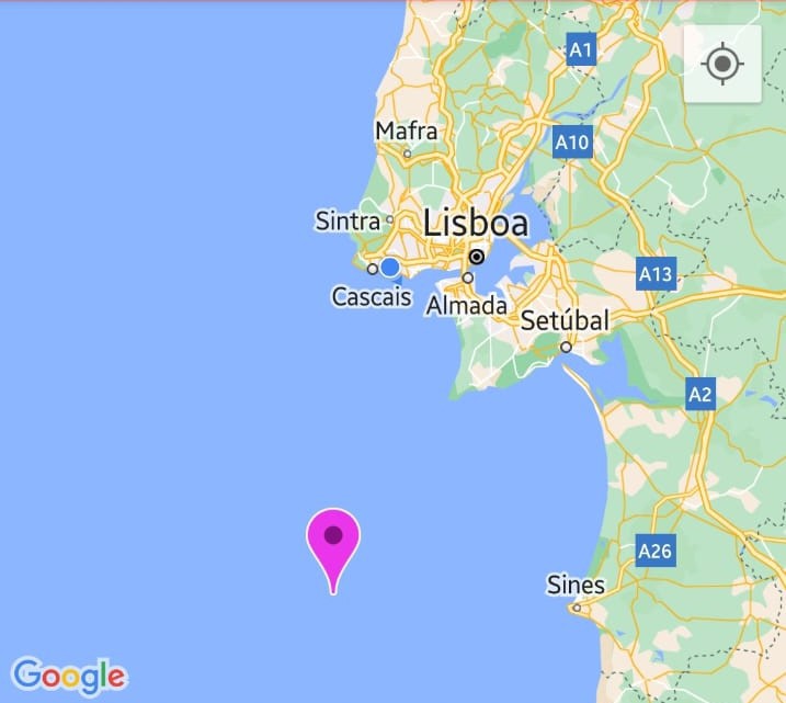 Tremor de terra com epicentro a 60 km a oeste de Sines Atingiu a magnitude de 5,3 na escala de Richter . Barreiro sentiu