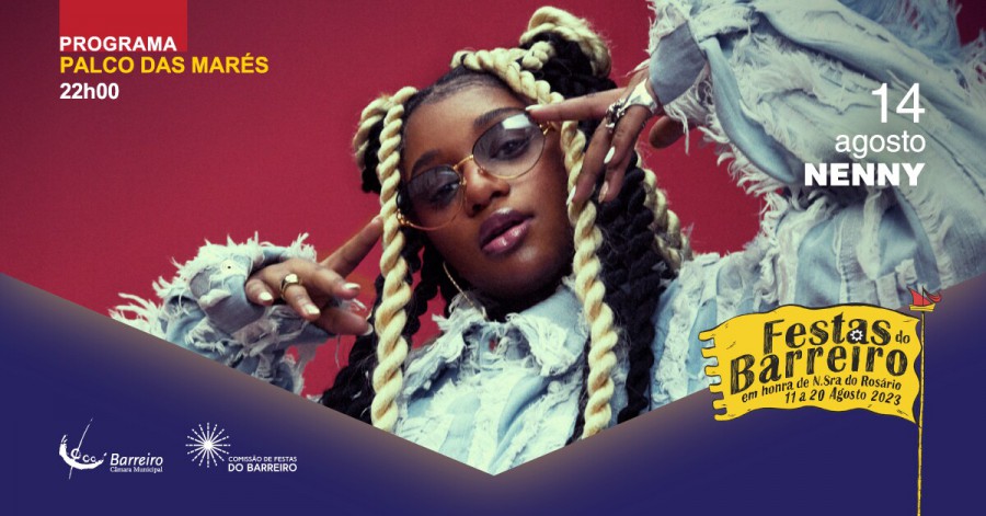 Hoje no Palco das Marés das Festas do Barreiro Concerto Nenny