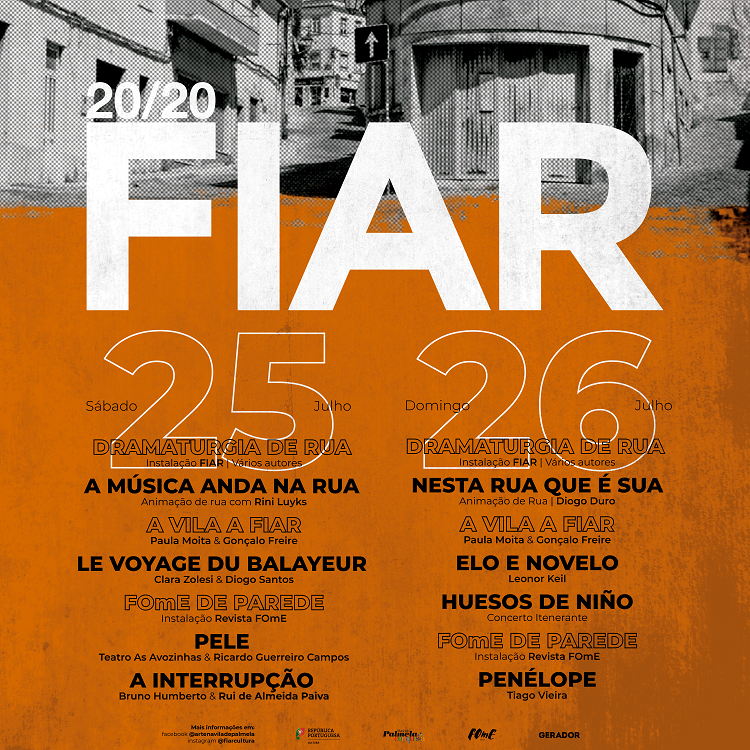 FIAR - Festival Internacional de Artes de Rua regressa à vila de Palmela A 25 e 26 de julho, saia à rua e venha «FIAR A Vila»!