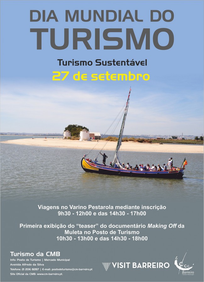 Dia Mundial do Turismo no Barreiro Viagens no Varino Pestarola . Hoje dia27 de setembro