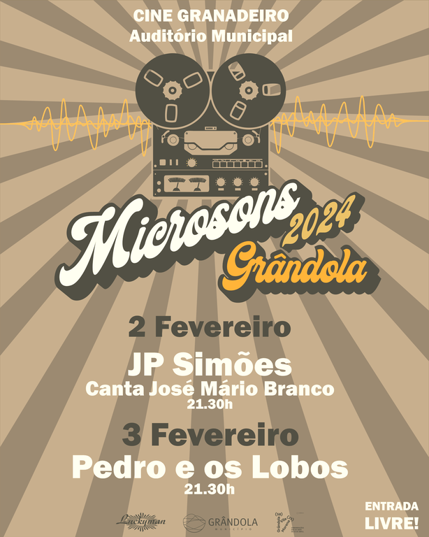 Está a chegar a Grândola Festival Microsons com JP Simões e Pedro e os Lobos