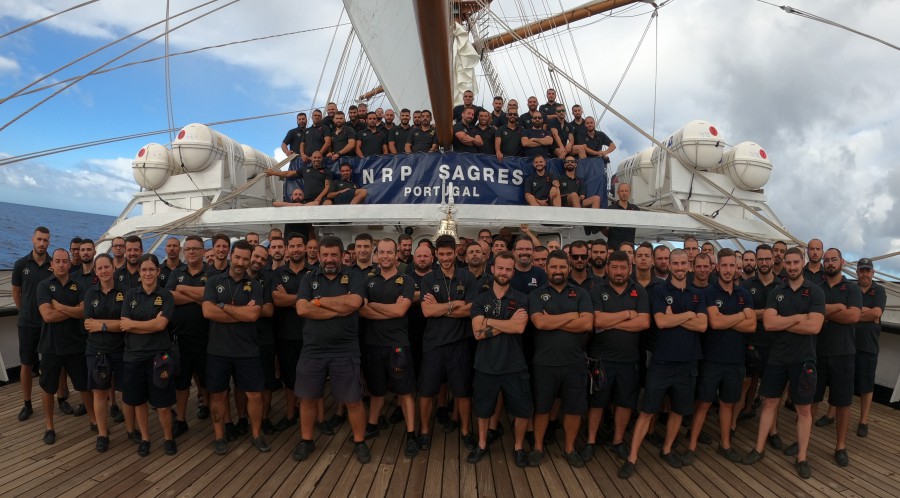 Durante a viagem de volta ao mundo NRP Sagres comemora 58 anos ao serviço da Marinha
