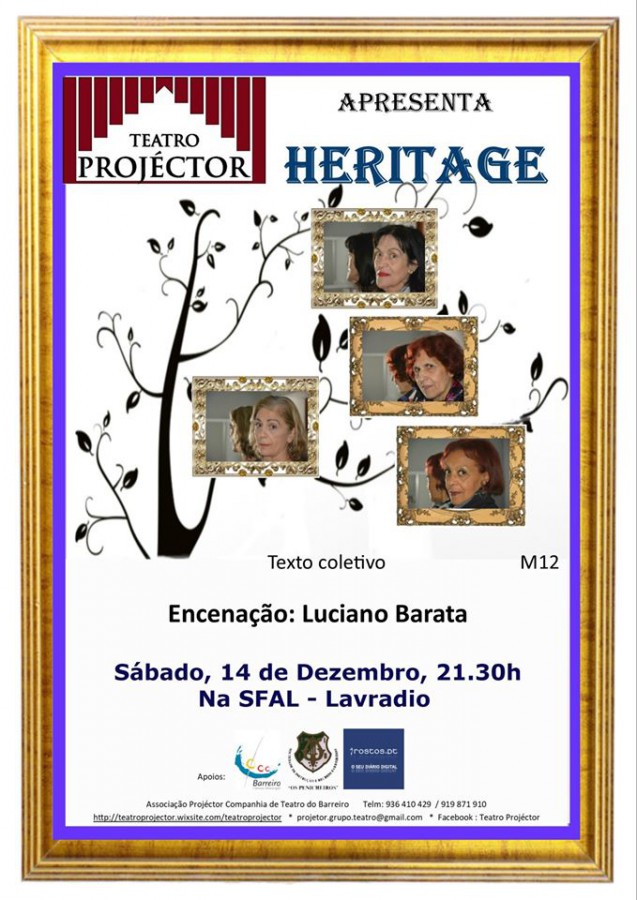 Barreiro - Na SFAL Sociedade Filarmónica Agrícola Lavradiense Projéctor apresenta «Heritage»