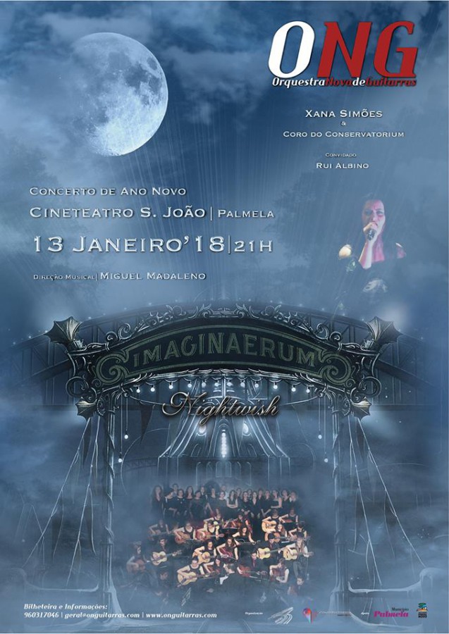 Palmela -Banda finlandesa de metal sinfónico Nightwish Concerto de Ano Novo