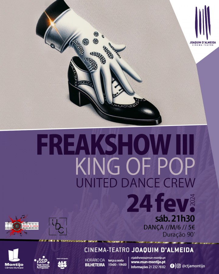 No Cinema-Teatro Joaquim d Almeida - Montijo United Dance Crew apresenta espetáculo FreakShow inspirado em Michael Jackson
