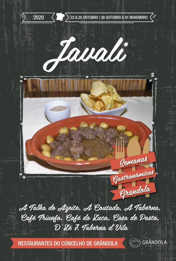 Semanas gastronómicas do javali Associado à lenda da origem do nome de Grândola