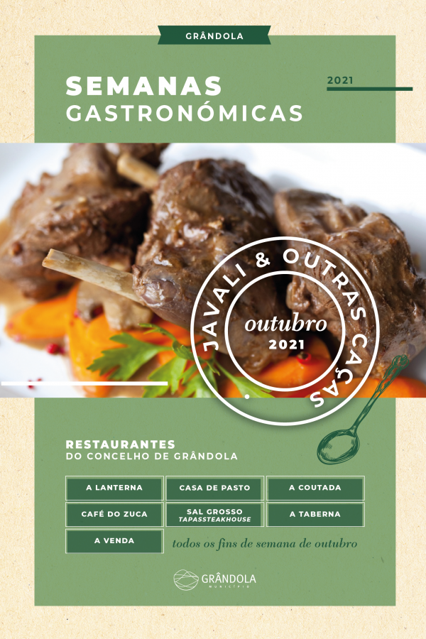 À mesa dos restaurantes de Grândola Semanas Gastronómicas do Javali e outras caças