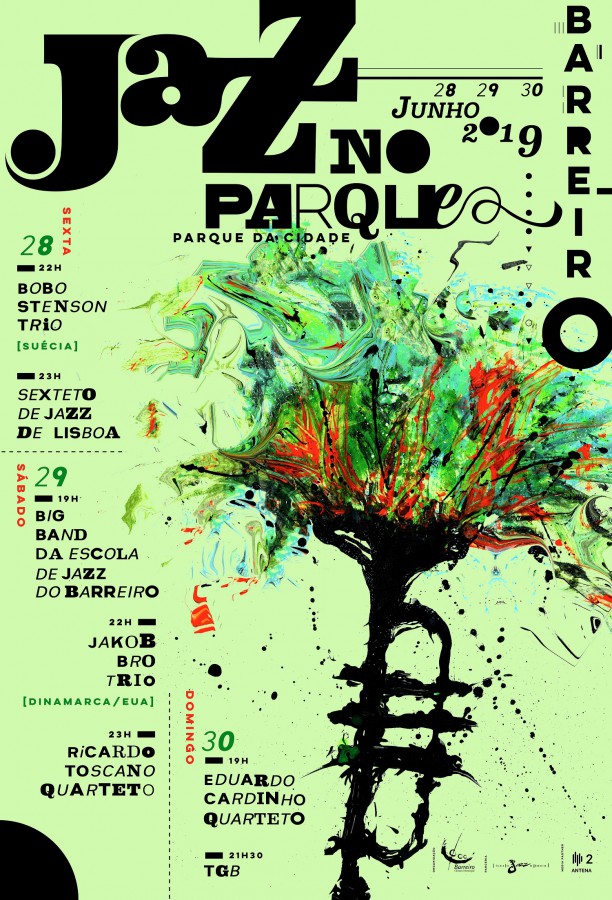 Barreiro recebe grandes nomes do Jazz Mundial Primeira edição do «Jazz no Parque» . Dia 28, 29 e 30 de junho
