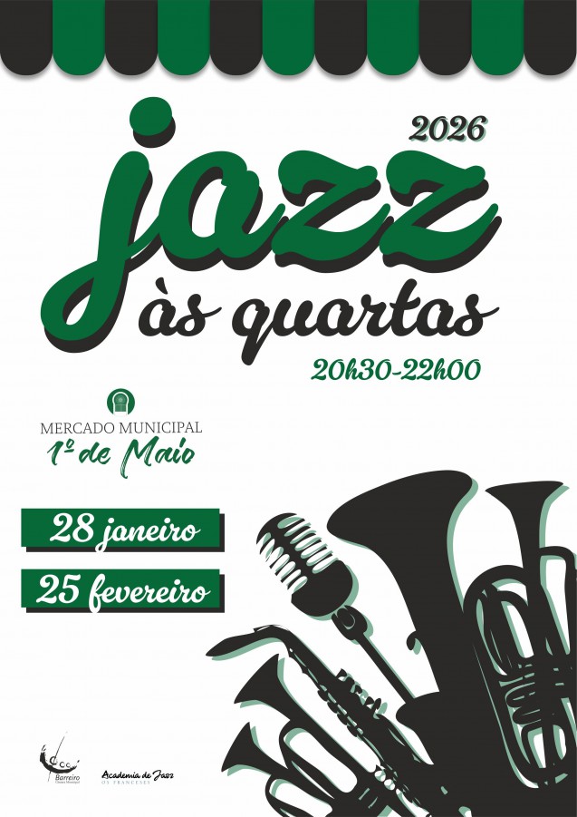 BARREIRO - Academia de Jazz - Os Franceses Jazz às Quartas no Mercado . 28 de janeiro