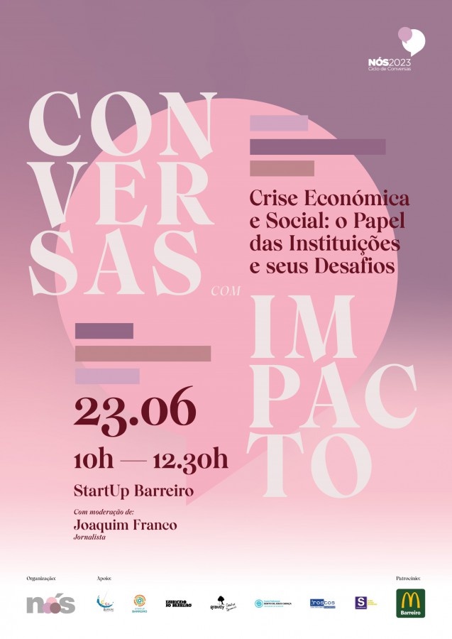 BARREIRO - Crise Económica e Social: o Papel das Instituições e seus Desafios NÓS REÚNE ENTIDADES DE PESO DO SETOR SOCIAL EM TERCEIRA ‘CONVERSA COM IMPACTO’