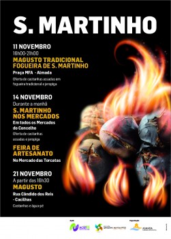 Castanhas quentes e estaladiças nas ruas e mercados de Almada Magustos tradicionais para celebrar o S. Martinho