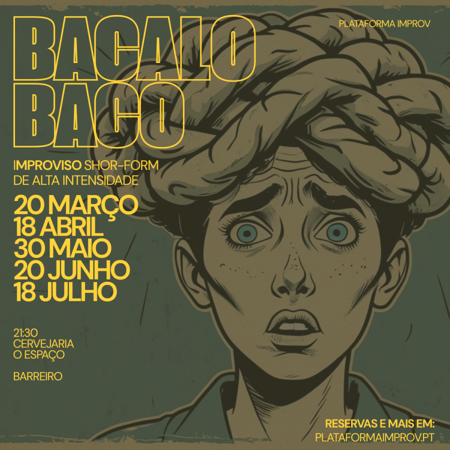 BACALOBACO: Espectáculo de teatro de improviso à solta no Barreiro (com muito disparate à mistura) . Cervejaria O Espaço