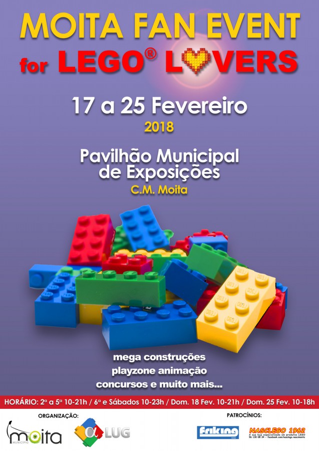 Mega Construções de Legos na Moita Moita Fan Events for Lego Lovers