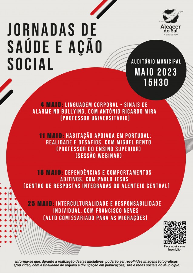 Alcácer do Sal - Jornadas de Saúde e Ação Social Primeira conferência tem como tema “Linguagem Corporal - Sinais de Alarme no Bullying"