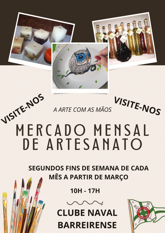 BARREIRO - No Clube Naval Barreirense Mercado do Artesanato - Primeira edição dias 9 e 10 de Março