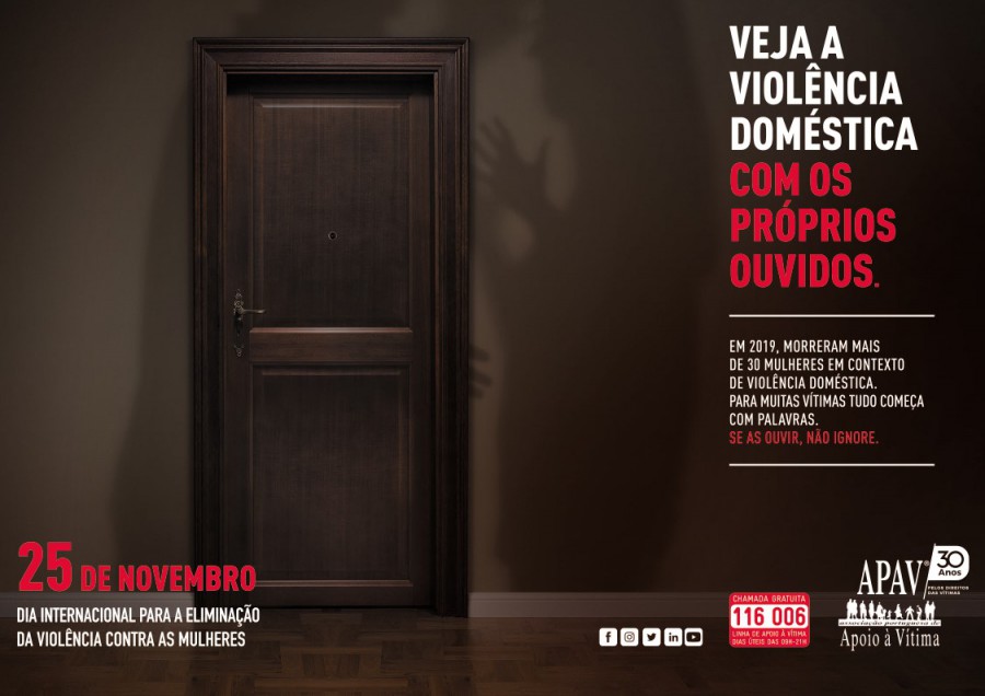 Dia Internacional pela Eliminação da Violência Contra as Mulheres APAV apresenta nova campanha de sensibilização