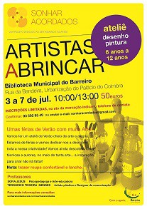 Barreiro - Ateliê «Artistas a Brincar» Inscrições abertas
