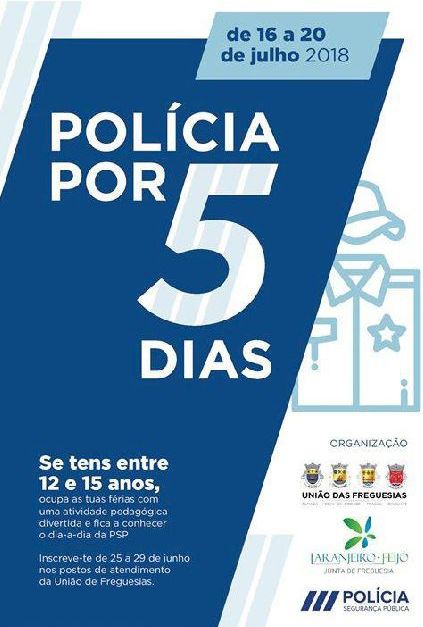 Almada «Polícia por 5 Dias» Actividade pedagógica para conhecer o dia-a-dia da PSP