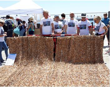 Seixal - Exposição de cerca de 220 mil beatas recolhidas em ações de limpeza Promovem campanha de sensibilização ambiental