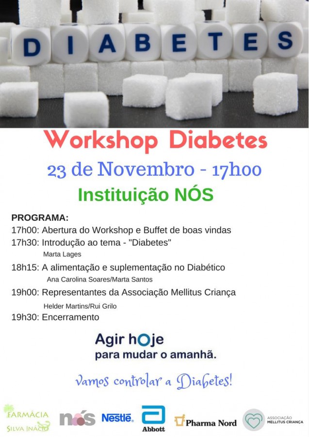 Barreiro - Workshop Diabetes Acerca da Diabetes e o seu controlo eficaz