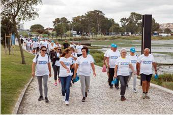 Seixal - Adoção de estilos de vida saudáveis no controlo da diabetes Caminhada de sensibilização