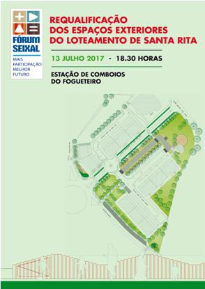 Seixal - Requalificação dos espaços exteriores na Quinta de Santa Rita na na Torre da Marinha Sessão no exterior da estação de comboios do Fogueteiro